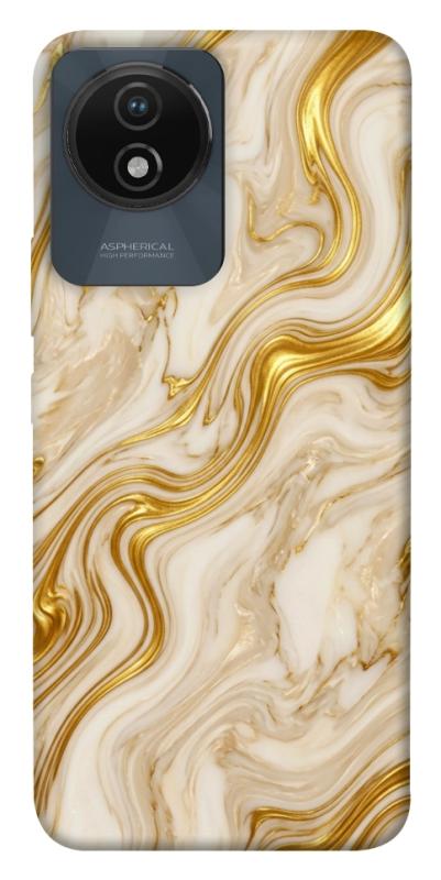 Чохол itsPrint Liquid gold marble для Vivo Y02, мармур, купити оптом з доставкою
