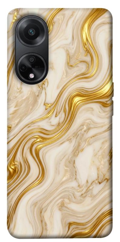 Чохол itsPrint Liquid gold marble для Oppo A58 4G, мармур, купити оптом з доставкою