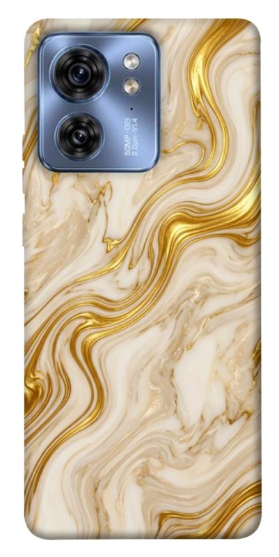 Чохол itsPrint Liquid gold marble для Motorola Edge 40, мармур, купити оптом з доставкою