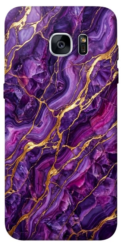 Чохол itsPrint Purple gold для Samsung G935F Galaxy S7 Edge, мармур, купити оптом з доставкою