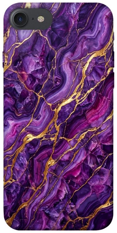 Чохол itsPrint Purple gold для Apple iPhone 7 / 8 (4.7"), мармур, купити оптом з доставкою
