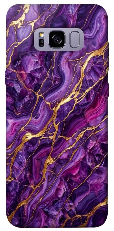 Чохол itsPrint Purple gold для Samsung G955 Galaxy S8 Plus, мармур, купити оптом з доставкою