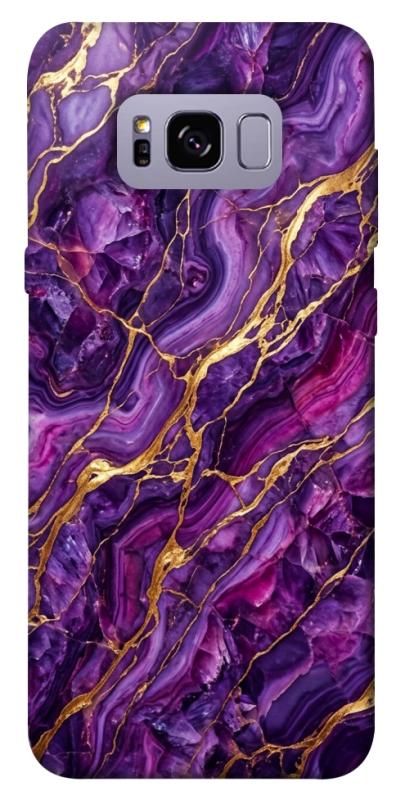 Чохол itsPrint Purple gold для Samsung G955 Galaxy S8 Plus, мармур, купити оптом з доставкою