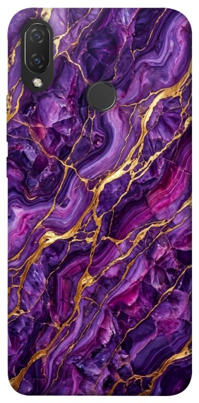 Чохол itsPrint Purple gold для Huawei P Smart+ (nova 3i), мармур, купити оптом з доставкою