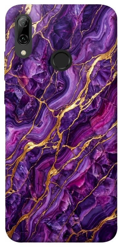 Чохол itsPrint Purple gold для Huawei P Smart (2019), мармур, купити оптом з доставкою