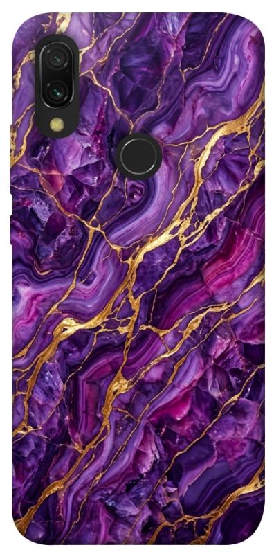 Чохол itsPrint Purple gold для Xiaomi Redmi 7, мармур, купити оптом з доставкою