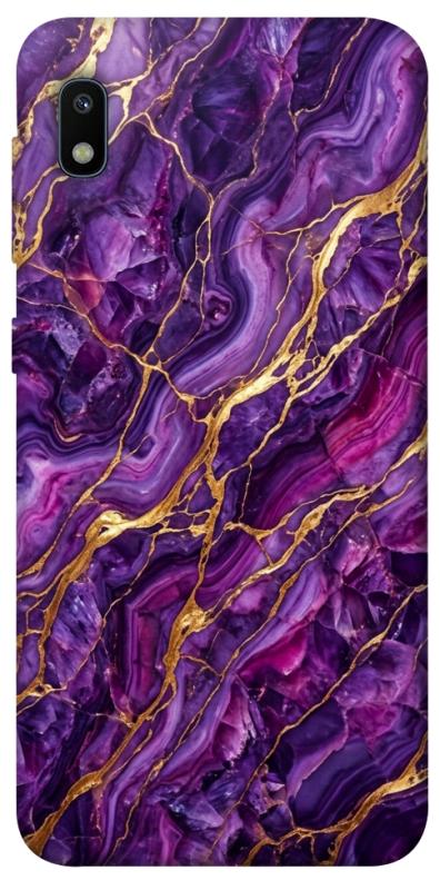 Чохол itsPrint Purple gold для Samsung Galaxy A10 (A105F), мармур, купити оптом з доставкою