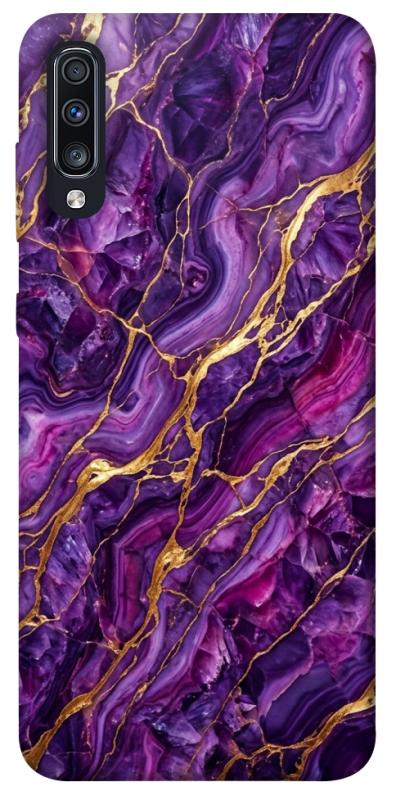 Чохол itsPrint Purple gold для Samsung Galaxy A70 (A705F), мармур, купити оптом з доставкою
