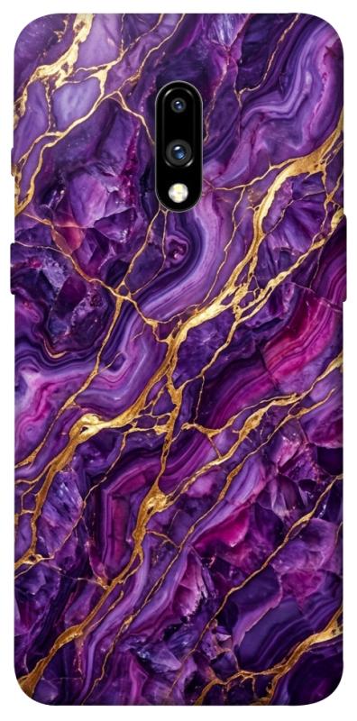 Чохол itsPrint Purple gold для OnePlus 7, мармур, купити оптом з доставкою