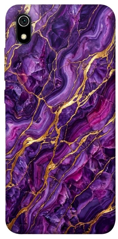 Чохол itsPrint Purple gold для Xiaomi Redmi 7A, мармур, купити оптом з доставкою