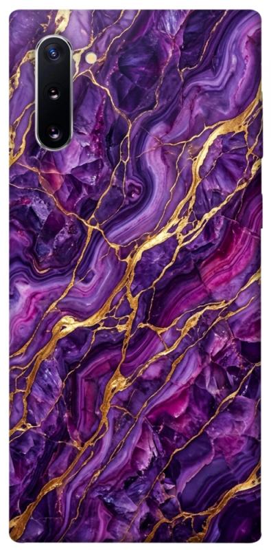 Чохол itsPrint Purple gold для Samsung Galaxy Note 10, мармур, купити оптом з доставкою