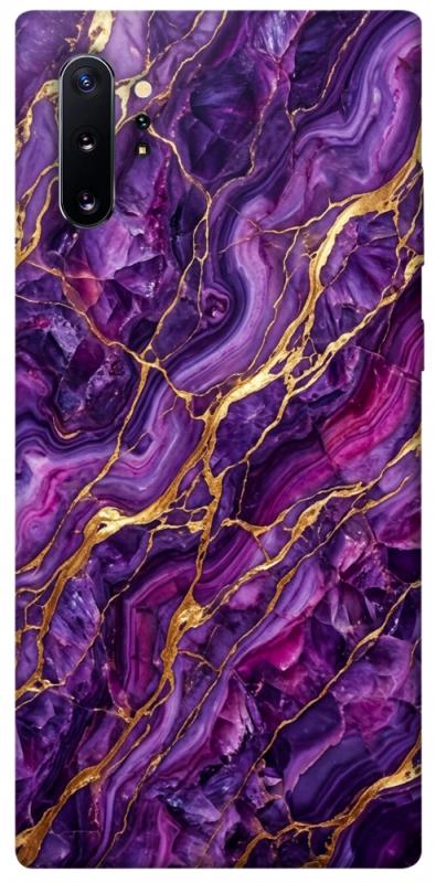 Чохол itsPrint Purple gold для Samsung Galaxy Note 10 Plus, мармур, купити оптом з доставкою