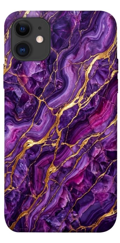 Чохол itsPrint Purple gold для Apple iPhone 11 (6.1"), мармур, купити оптом з доставкою