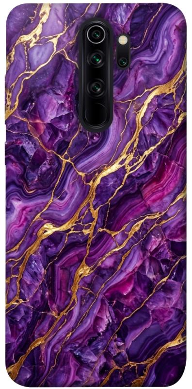 Чохол itsPrint Purple gold для Xiaomi Redmi Note 8 Pro, мармур, купити оптом з доставкою