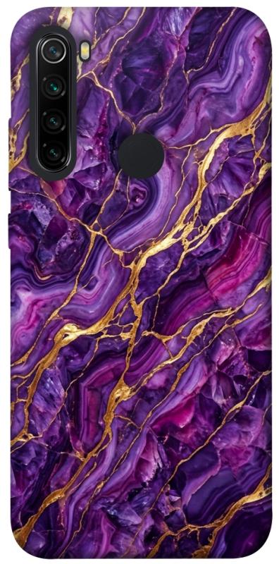 Чохол itsPrint Purple gold для Xiaomi Redmi Note 8, мармур, купити оптом з доставкою