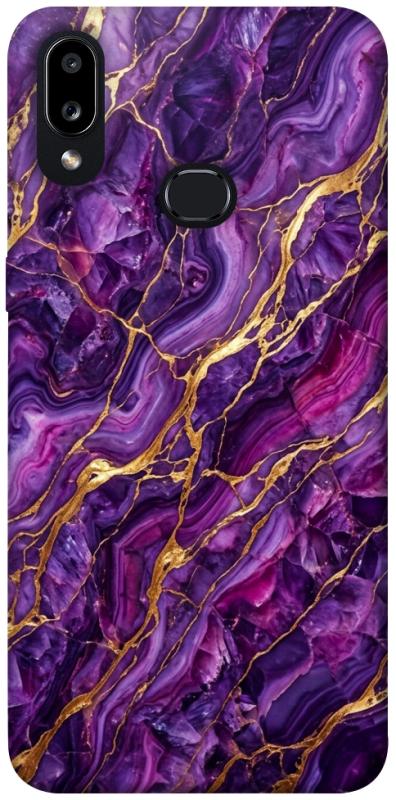 Чохол itsPrint Purple gold для Samsung Galaxy A10s, мармур, купити оптом з доставкою