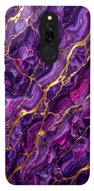 Чохол itsPrint Purple gold для Xiaomi Redmi 8, мармур, купити оптом з доставкою
