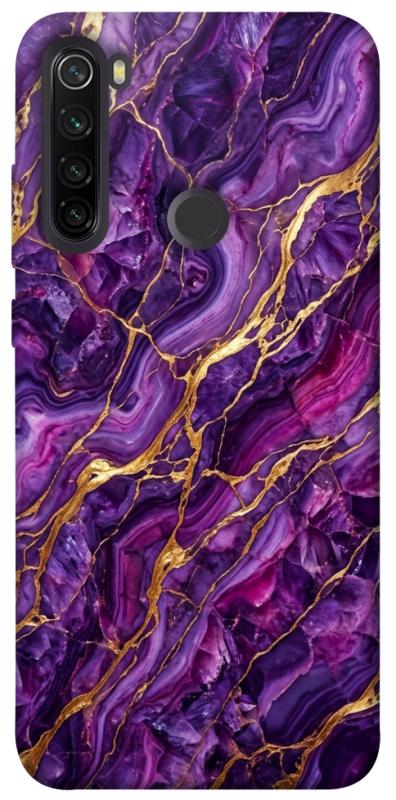 Чохол itsPrint Purple gold для Xiaomi Redmi Note 8T, мармур, купити оптом з доставкою