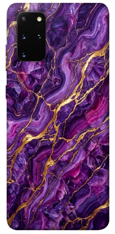 Чохол itsPrint Purple gold для Samsung Galaxy S20+, мармур, купити оптом з доставкою