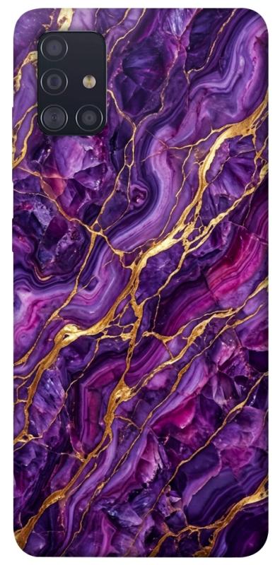 Чохол itsPrint Purple gold для Samsung Galaxy A51, мармур, купити оптом з доставкою