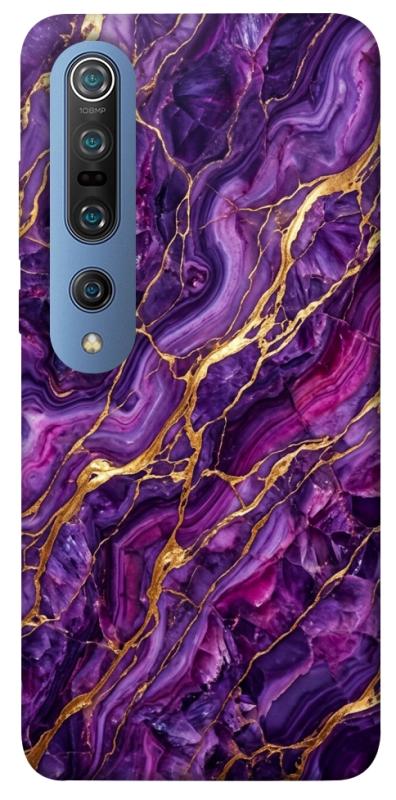 Чохол itsPrint Purple gold для Xiaomi Mi 10 / Mi 10 Pro, мармур, купити оптом з доставкою