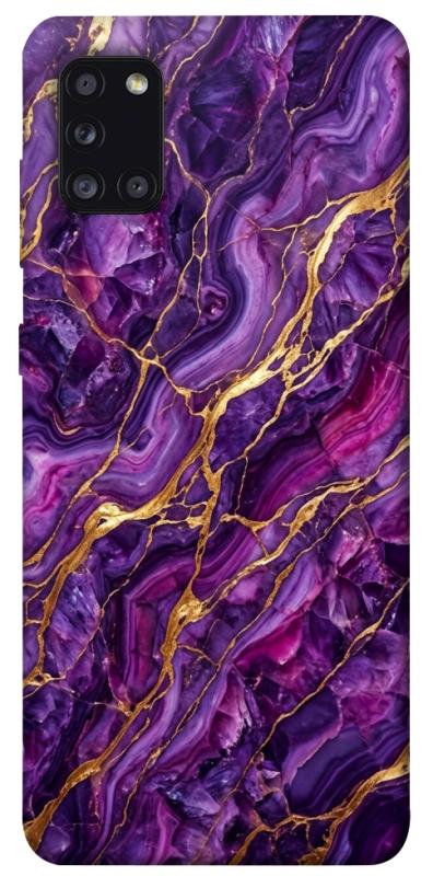 Чохол itsPrint Purple gold для Samsung Galaxy A31, мармур, купити оптом з доставкою