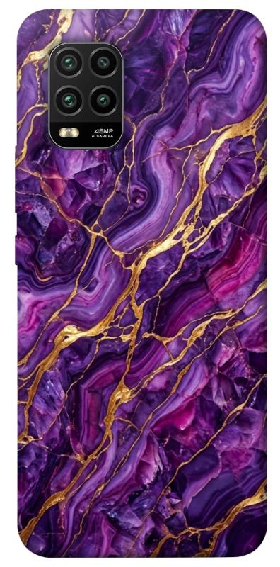 Чехол itsPrint Purple gold для Xiaomi Mi 10 Lite, мрамор, купить оптом с доставкой