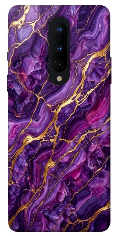 Чохол itsPrint Purple gold для OnePlus 8, мармур, купити оптом з доставкою