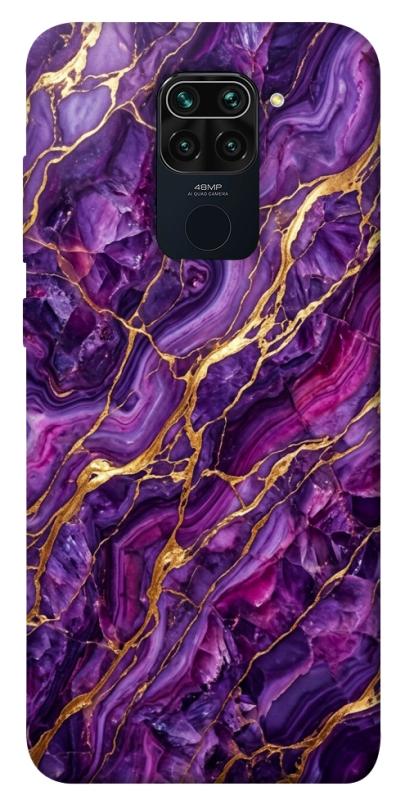 Чехол itsPrint Purple gold для Xiaomi Redmi Note 9 / Redmi 10X, мрамор, купить оптом с доставкой