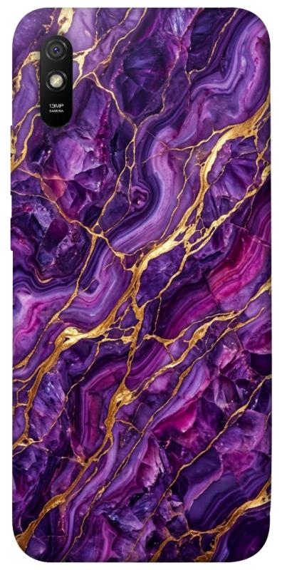 Чохол itsPrint Purple gold для Xiaomi Redmi 9A, мармур, купити оптом з доставкою