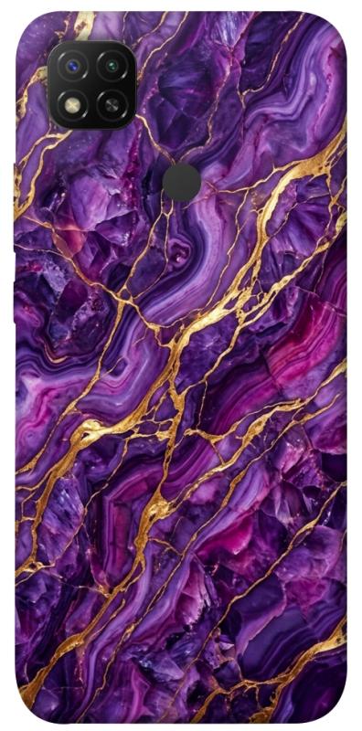 Чохол itsPrint Purple gold для Xiaomi Redmi 9C, мармур, купити оптом з доставкою