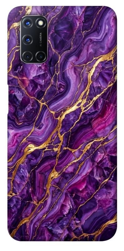 Чохол itsPrint Purple gold для Oppo A52 / A72 / A92, мармур, купити оптом з доставкою