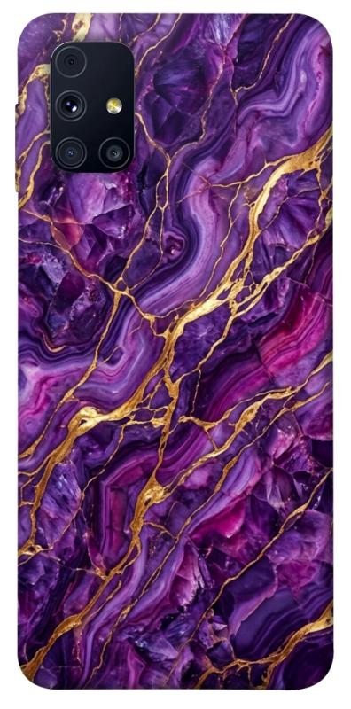 Чохол itsPrint Purple gold для Samsung Galaxy M31s, мармур, купити оптом з доставкою