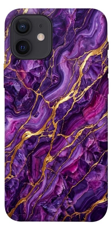 Чохол itsPrint Purple gold для Apple iPhone 12 Pro (6.1"), мармур, купити оптом з доставкою