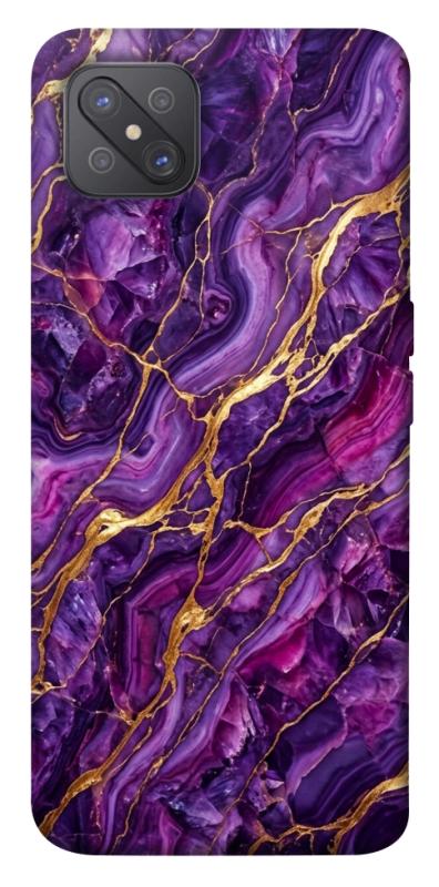Чохол itsPrint Purple gold для Oppo A92s, мармур, купити оптом з доставкою