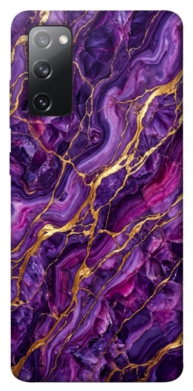 Чохол itsPrint Purple gold для Samsung Galaxy S20 FE, мармур, купити оптом з доставкою