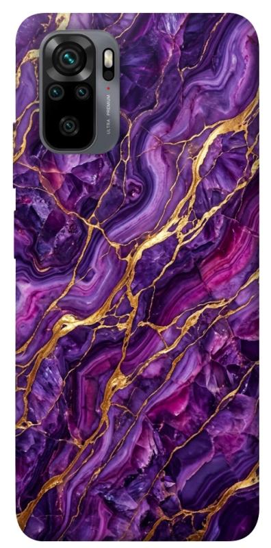 Чохол itsPrint Purple gold для Xiaomi Redmi Note 10 / Note 10s, мармур, купити оптом з доставкою