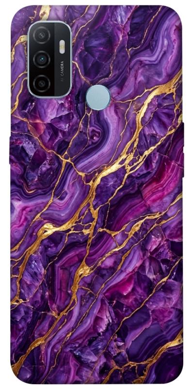 Чохол itsPrint Purple gold для Oppo A53 / A32 / A33, мармур, купити оптом з доставкою