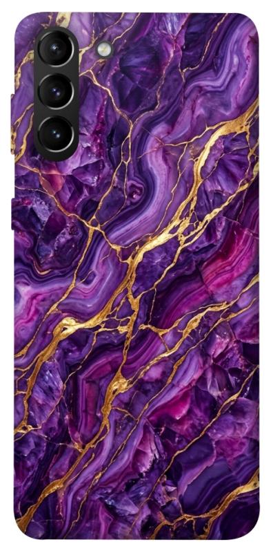 Чохол itsPrint Purple gold для Samsung Galaxy S21+, мармур, купити оптом з доставкою