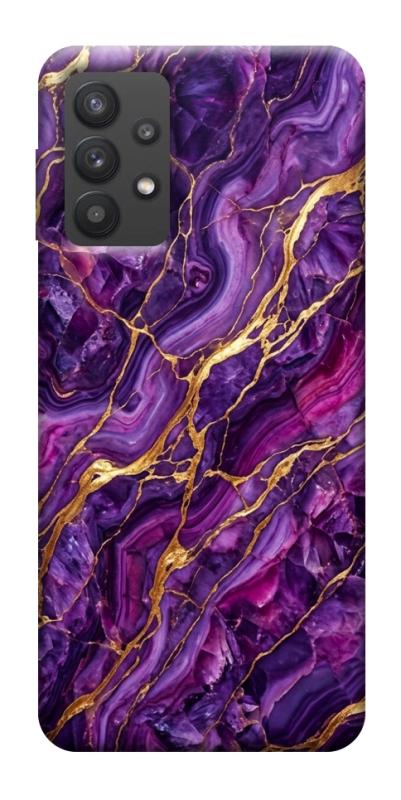 Чехол itsPrint Purple gold для Samsung Galaxy A32 (A326B) 5G, мрамор, купить оптом с доставкой