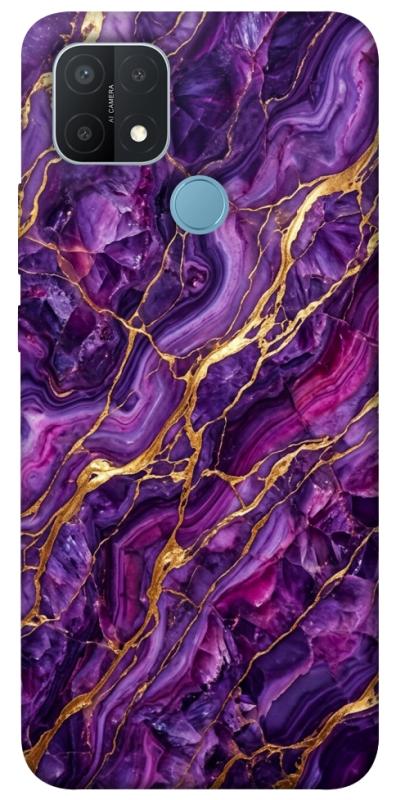 Чохол itsPrint Purple gold для Oppo A15s / A15, мармур, купити оптом з доставкою
