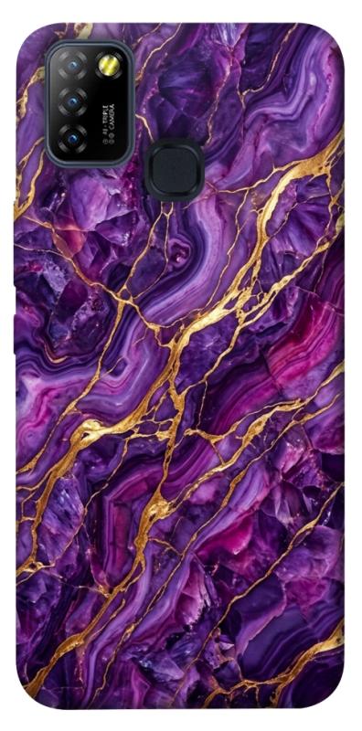 Чехол itsPrint Purple gold для Infinix Hot 10 Lite, мрамор, купить оптом с доставкой