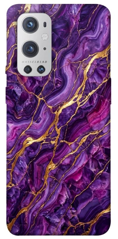 Чохол itsPrint Purple gold для OnePlus 9 Pro, мармур, купити оптом з доставкою