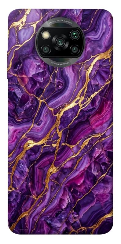 Чохол itsPrint Purple gold для Xiaomi Poco X3 NFC / Poco X3 Pro, мармур, купити оптом з доставкою