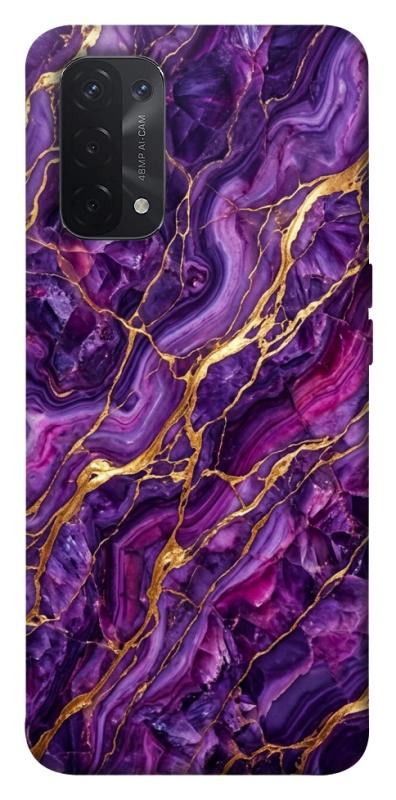Чехол itsPrint Purple gold для Oppo A54 4G, мрамор, купить оптом с доставкой