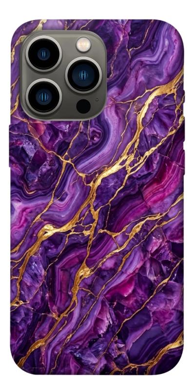 Чохол itsPrint Purple gold для Apple iPhone 13 Pro (6.1"), мармур, купити оптом з доставкою