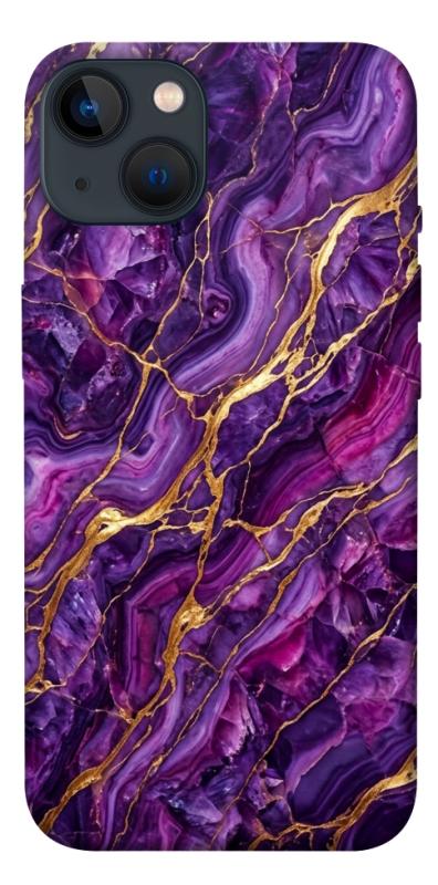 Чохол itsPrint Purple gold для Apple iPhone 13 (6.1"), мармур, купити оптом з доставкою