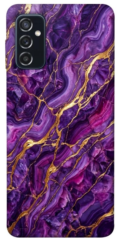 Чохол itsPrint Purple gold для Samsung Galaxy M52, мармур, купити оптом з доставкою
