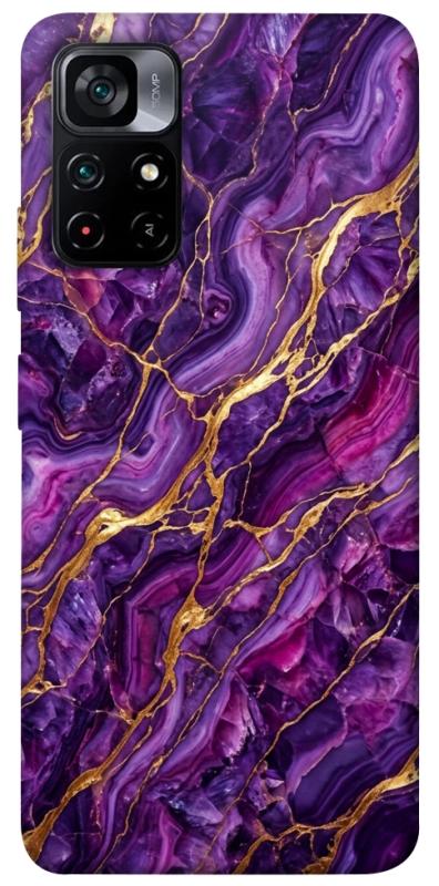 Чохол itsPrint Purple gold для Xiaomi Poco M4 Pro 5G, мармур, купити оптом з доставкою