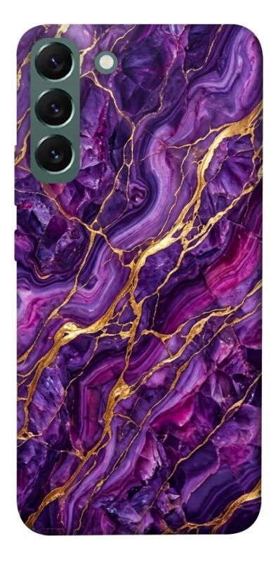 Чохол itsPrint Purple gold для Samsung Galaxy S22+, мармур, купити оптом з доставкою
